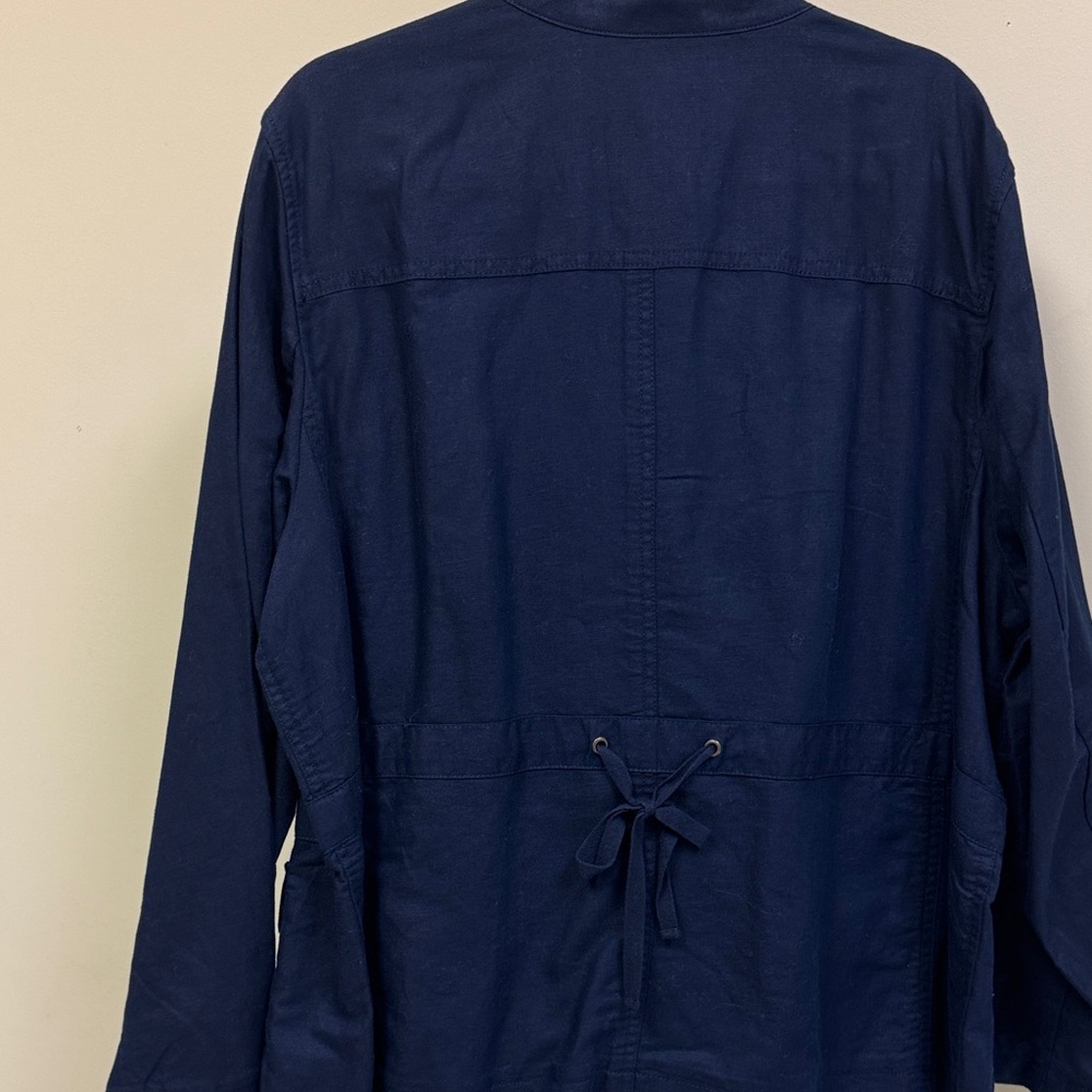 Talbots Dark Navy Utility Jacket for Women - Picture 7 of 10